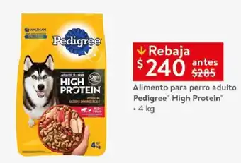 Walmart Alimento para perro adulto Pedigree® High Protein 4 kg oferta