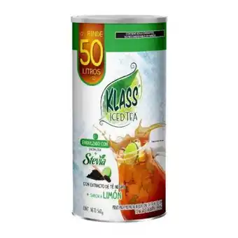 Polvo para preparar bebida klass iced tea con extracto de té negro 560 g