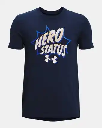 Playera manga corta ua hero status para niño