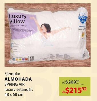 DelSol Almohada spring air oferta