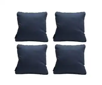 Muebles Dico Set de 4 cojines cuadrados blu zita azul oferta