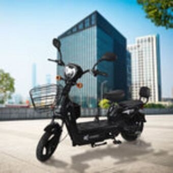 Bicicleta eléctrica negra kiwo