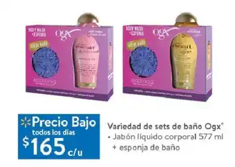 Walmart Variedad de sets de baño Ogx • Jabón líquido corporal 577 ml oferta