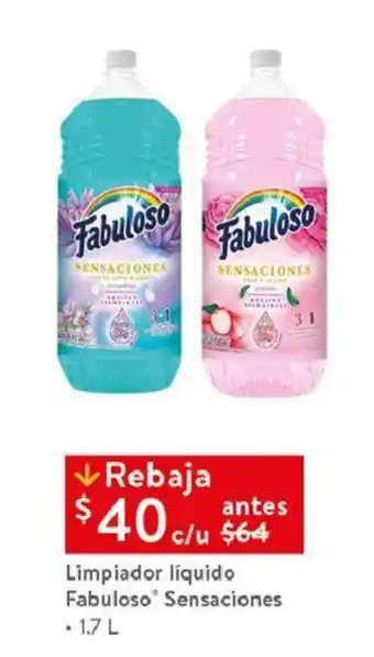 Limpiador líquido Fabuloso Sensaciones 1.7L
