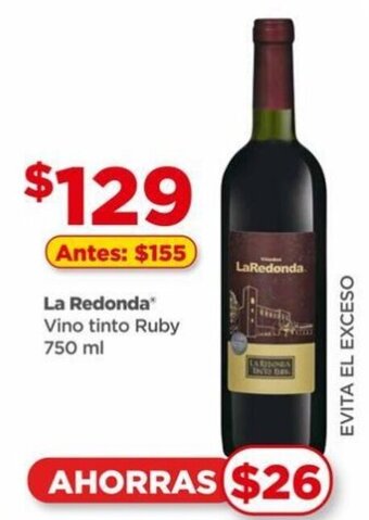 La Redonda Vino tinto Ruby 750 ml