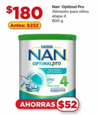 Bodega Aurrerá Nan® Optimal Pro Alimento para niños etapa 4 •800 g oferta