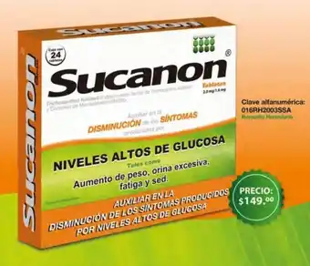 Farmacias Similares SUCANON Tabletas 2.0mg / 1.4mg oferta