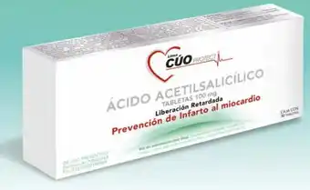 Línea CUO PROTECT® ÁCIDO ACETILSALICILICO 100 mg 30 TABLETAS
