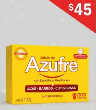 Farmacias Similares Jabón de Azufre 100g oferta