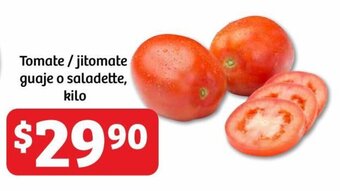 Soriana Híper Tomate /jitomate guaje o saladette, kilo oferta