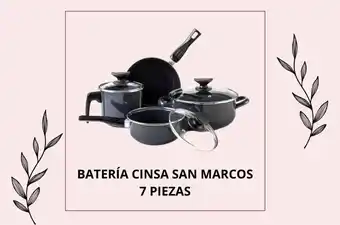 BATERÍA CINSA SAN MARCOS 7 PIEZAS