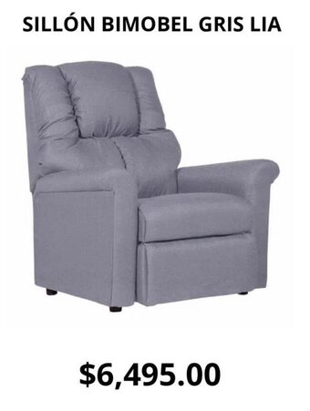 Chedraui SILLÓN BIMOBEL GRIS LIA oferta
