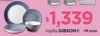 Vajilla GIBSON® •16 pzas