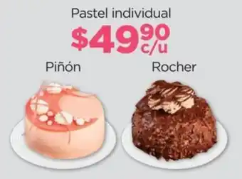 Chedraui Pastel individual •Piñón •Rocher oferta