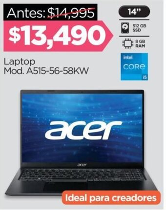 Chedraui Laptop Mod. A515-56-58KW oferta