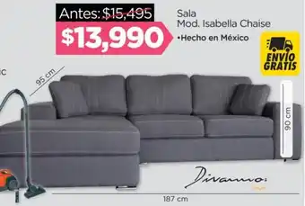 Chedraui Sala Mod. Isabella Chaise •Hecho en México oferta