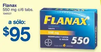 Farmacias Benavides Flanax 550 mg oferta