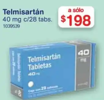 Farmacias Benavides Telmisartan 40 mg oferta
