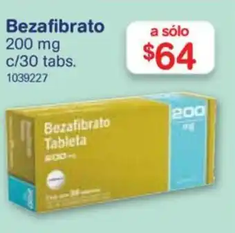 Farmacias Benavides Bezafibrato 200 mg oferta