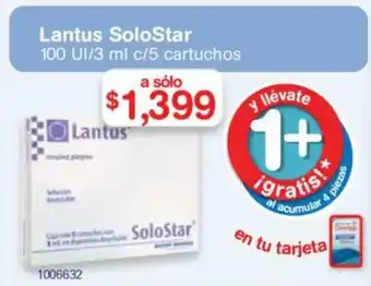 Farmacias Benavides Lantus SoloStar oferta