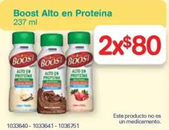 Farmacias Benavides Boost Alto En Proteina 237 ml oferta