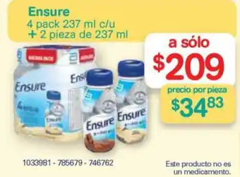 Farmacias Benavides Ensure oferta