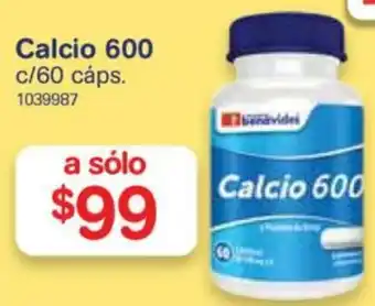 Farmacias Benavides Calcio 600 oferta