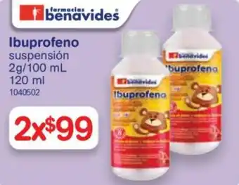 Farmacias Benavides Ibuprofeno oferta
