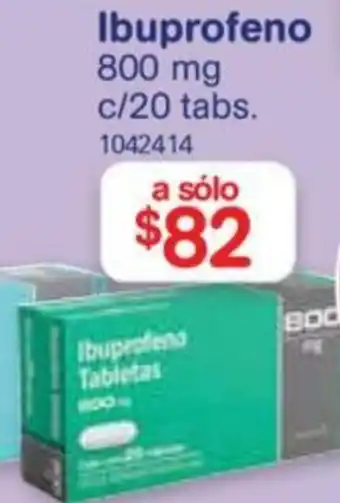 Farmacias Benavides Ibuprofeno 800mg oferta
