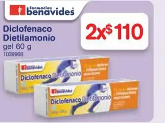 Farmacias Benavides Diclofenaco Dietilamonio 60g oferta