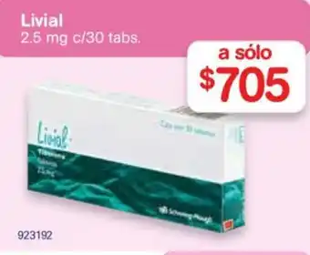 Farmacias Benavides Livial 2.5 mg oferta