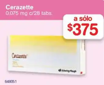 Farmacias Benavides Cerazette 0.075 mg oferta
