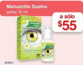 Farmacias Benavides Manzanilla Sophia 15 ml oferta