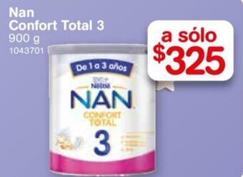 Farmacias Benavides Nan Confort Total 3 900g oferta