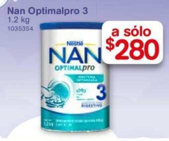 Farmacias Benavides Nan Optimalpro 3 1.2 kg oferta