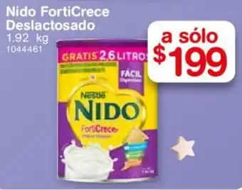 Farmacias Benavides Nido FortiCrece Deslactosado 1.92kg oferta