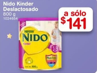 Farmacias Benavides Nido Kinder Deslactosado 800g oferta