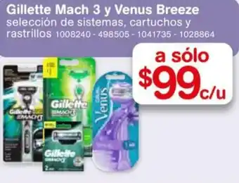 Farmacias Benavides Gillette Mach 3 Y Venus Breeze oferta