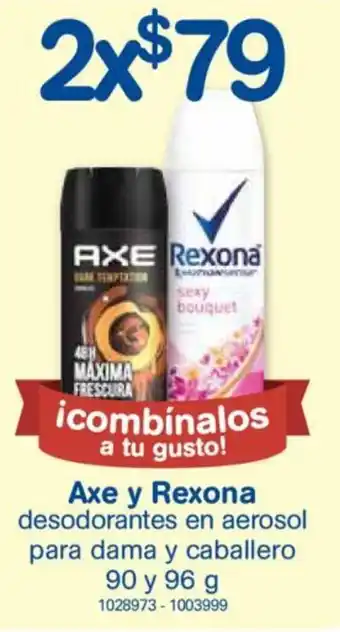 Farmacias Benavides Axe Y Rexona oferta