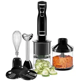 Sears Kit batidora negra de inmersión chefman oferta