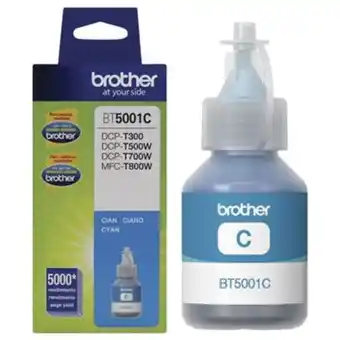 Tinta para impresora brother bt5001c cyan
