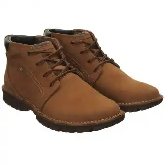 Bota piel café cat modelo elo p724906m4m para hombre