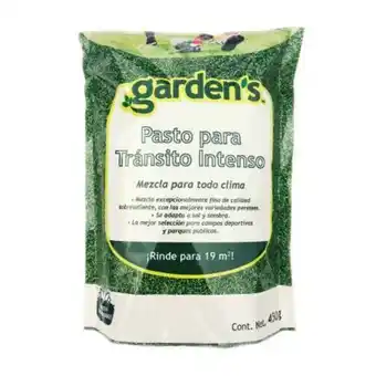 Semillas para pasto garden's tránsito intenso 450 g