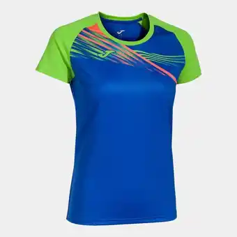 Camiseta manga corta mujer elite x royal verde flúor