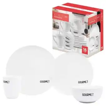 Vajilla de porcelana kaiser gourmet 16 pzas