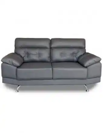 Muebles Dico Sofá 2 plazas de piel dublin gris oferta