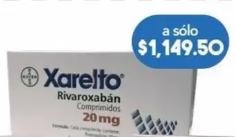 Farmacia San Pablo Xarelto 14 comprimido caja rivaroxaban 20 mg oferta