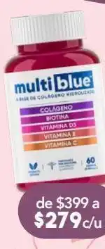 Farmacia San Pablo Multiblue multivitamínico 60 cápsulas cápsula frasco vitamina d3 10 mcg oferta