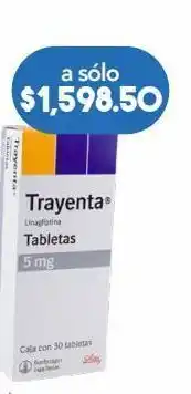 Farmacia San Pablo Trayenta 30 tableta caja linagliptina 5 mg oferta