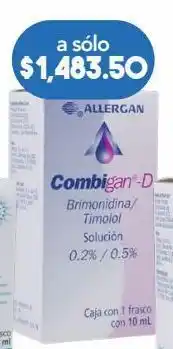 Farmacia San Pablo Combigan d 10 ml solución gotero tartrato de brimonidina 2 mg timolol 5 mg oferta